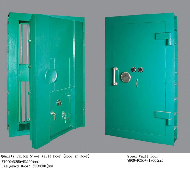 Stainless Steel Double Door Antidrilling Fireproof Mechanical Lock Vault Door/Safe
