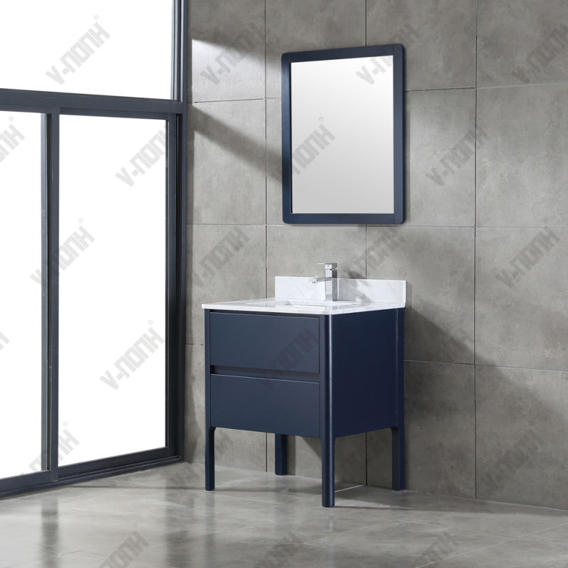 Commercial Modern Solid Wood Bathroom Vanity Sets with Side Cabinet