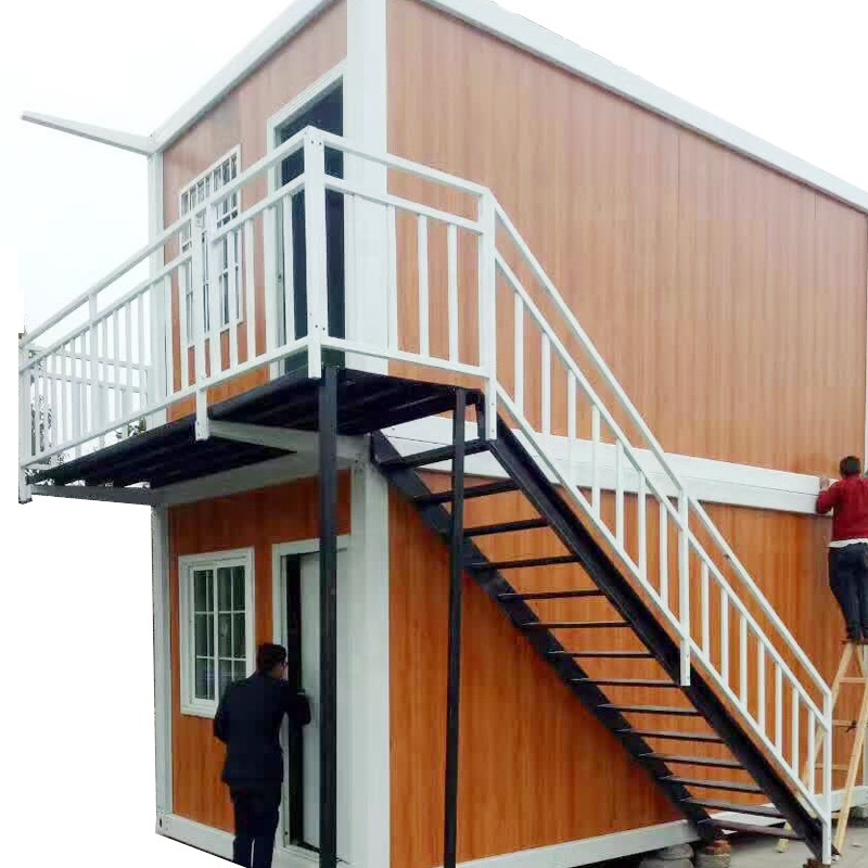 2 Bunk Beds Prefab Container House Motel Room in Thailand
