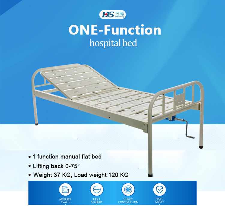 Hospital Bed ABS Manual Bed in Two Function Patient Bed Crank Bed Foldable Bed Medical Bed