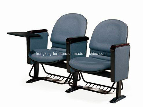 Double Seats Armrests Fabric Cinema Church Folding Auditorium Chair