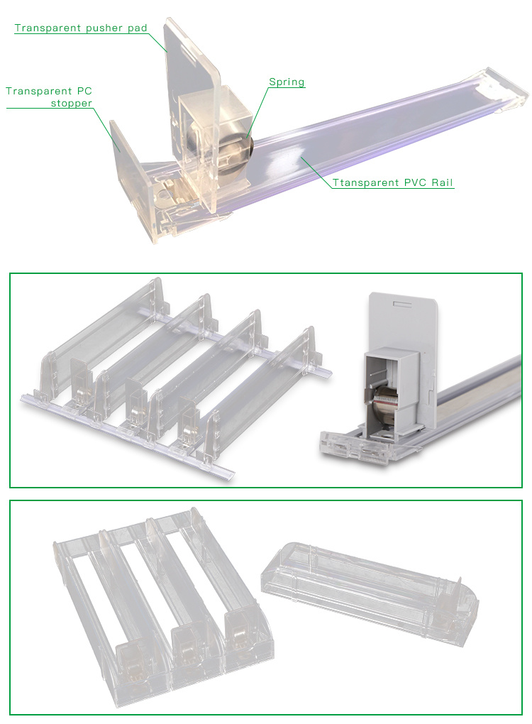 Customized Shelf Pusher for Cigarette Pusher System Acrylic Shelf Divider