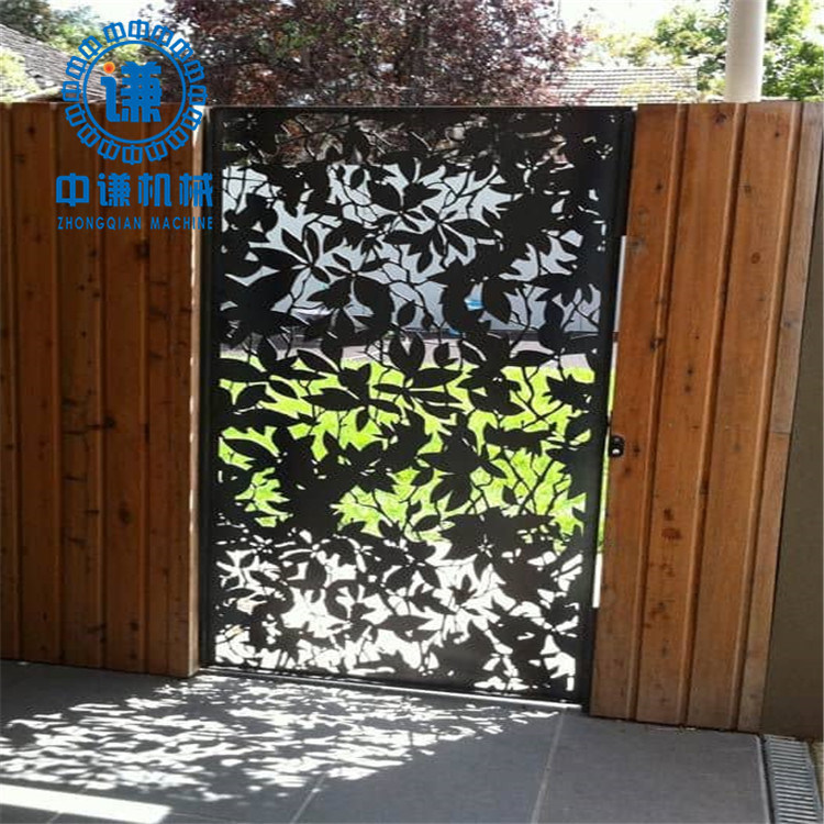 Decorative Wooden Gates for Outdoors Laser Cutting Fence