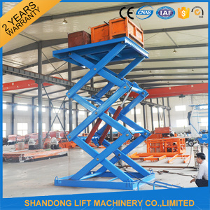 1m - 12m Heavy Duty Hydraulic Scissor Lift Table / Scissor Lift Platform for Warehouse