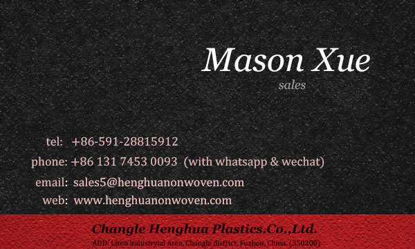 Geotextile Non Woven Non-Woven Fabric for Plastic Table Cloth Cover, Table and Chair Cover