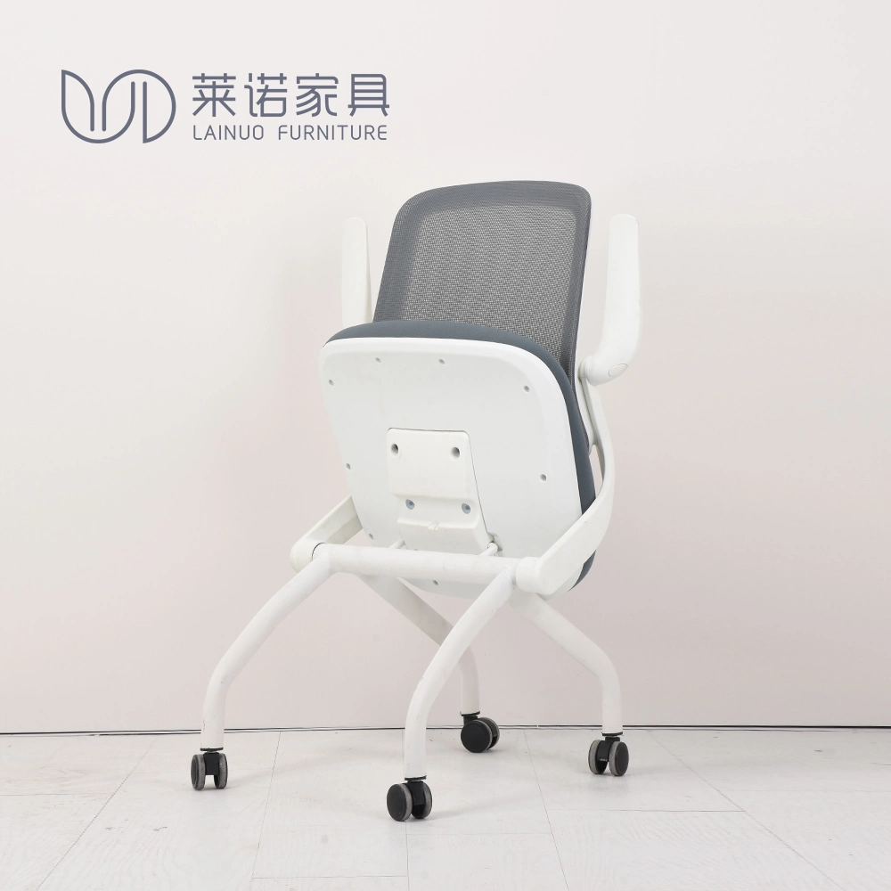 Folded Meeting Room Mesh Chair Injected Foam Mesh Chair