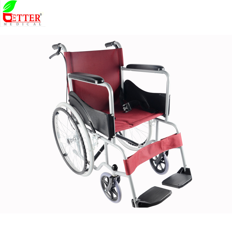 Competitive Price Wheelchair Steel Manual Folding Wheelchair