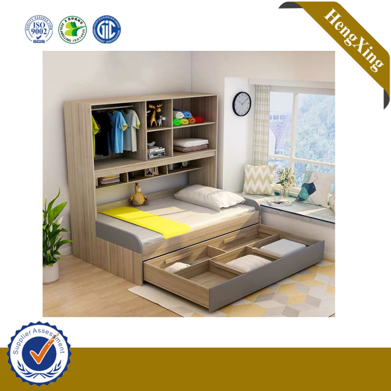 Latest Smart MDF Wood Bedroom Furniture Children Double Bunk Beds with Storage Drawer or Ladder