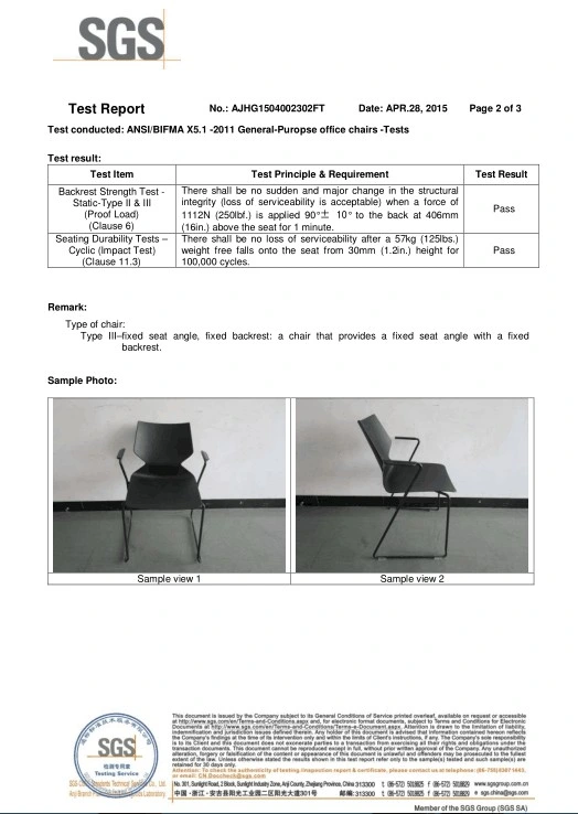 ANSI/BIFMA Standard Heavy Duty Home Use Durable Plastic Office Chairs
