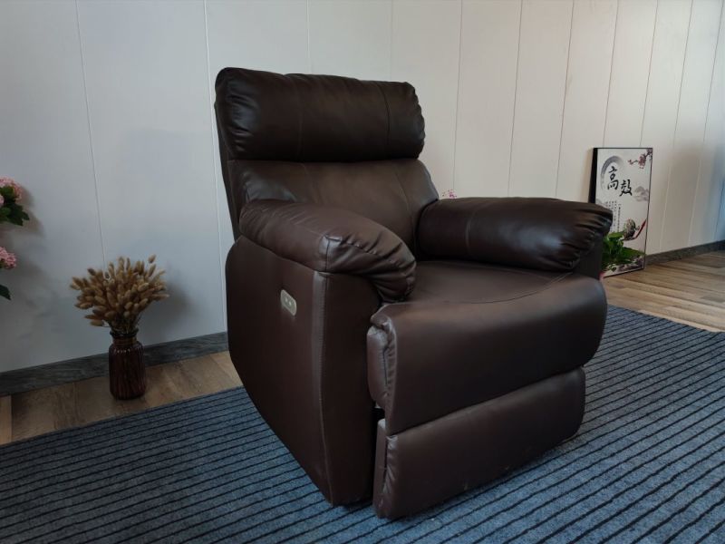High Back Sofa PU Leather Electric Recliner for Living Room