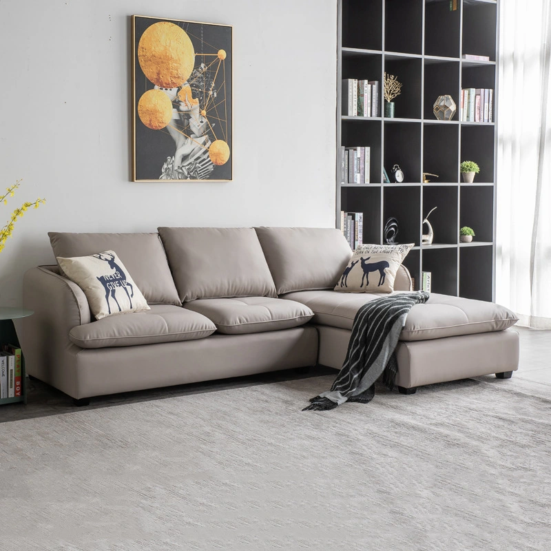 Italian Design Home Furniture Living Room Sofa Set Corner Leather Sectional Sofa