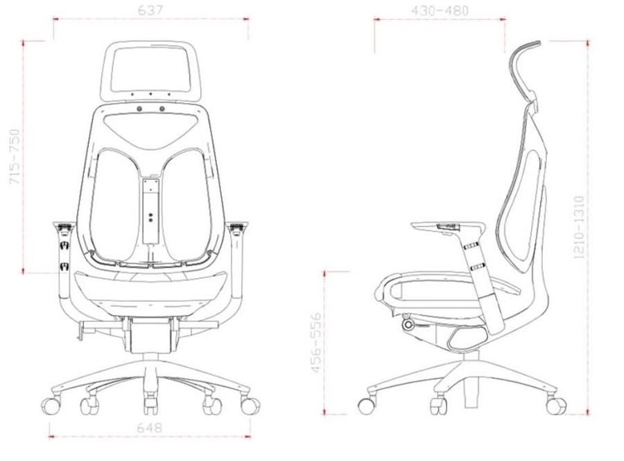 Competitive Ergonomic Executive Chair Office Chair Specification of Swivel Chair