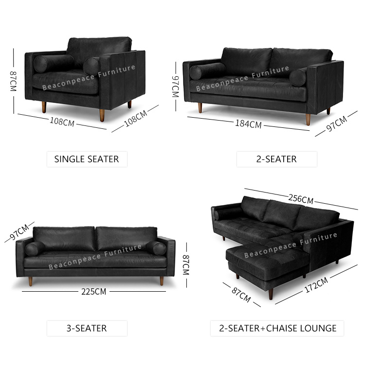 Modern Leisure L-Shaped Couch Fabric Sofa for Living Room