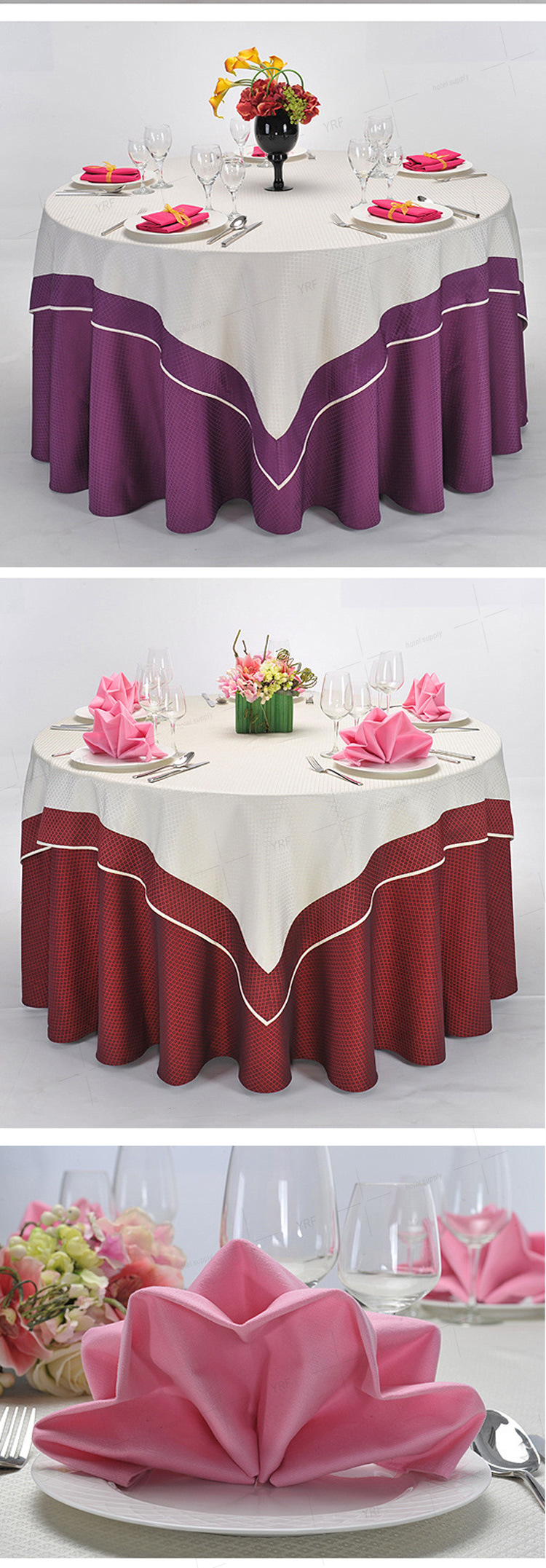 Round Wedding Table Cloth Decorations Country Wedding Table Cloths