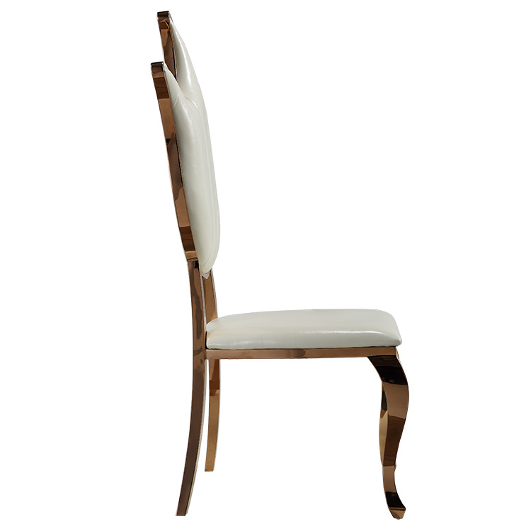 Modern Dining Chairs Dinner Chair White PU Leather Chair