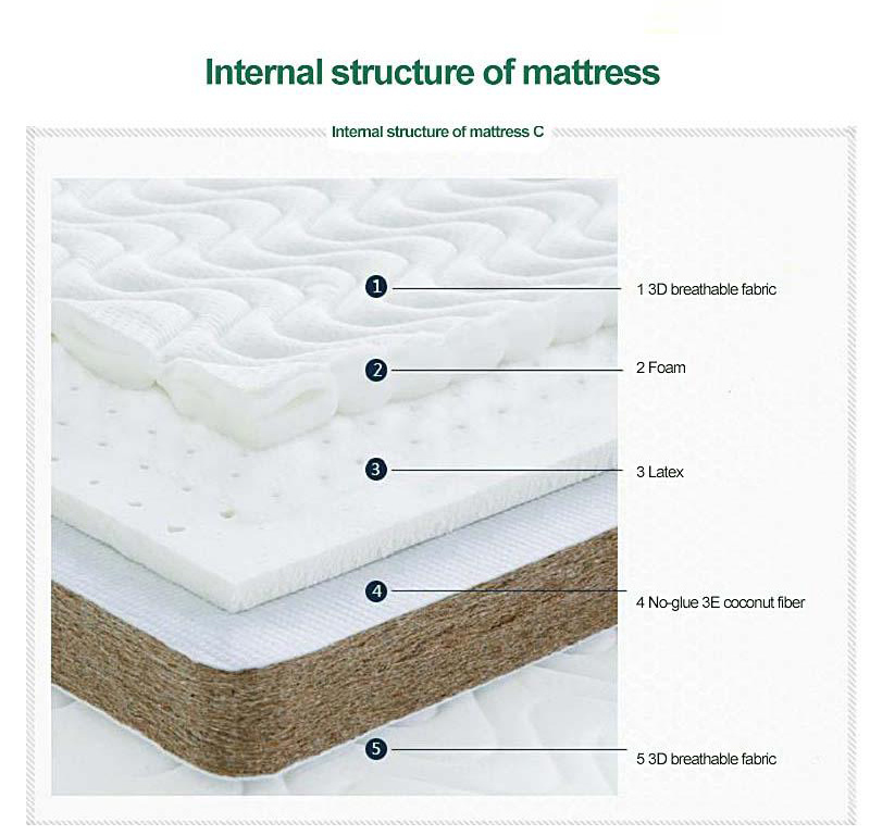Home Foam Bed Mattress Two Foldable Thin 6cm Single Bed