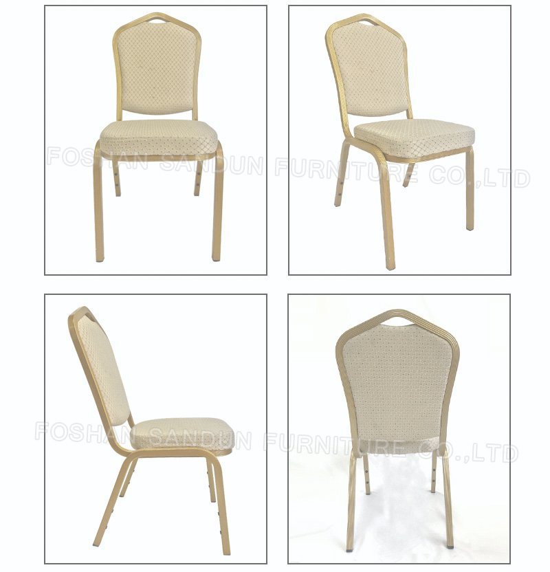 Factory Price Stackable Metal Frame Wedding Chair for Banquet