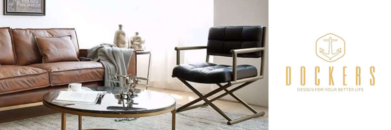 Cigar Brown Vintage Living Room Chair Hotel Chair Lobby Chair