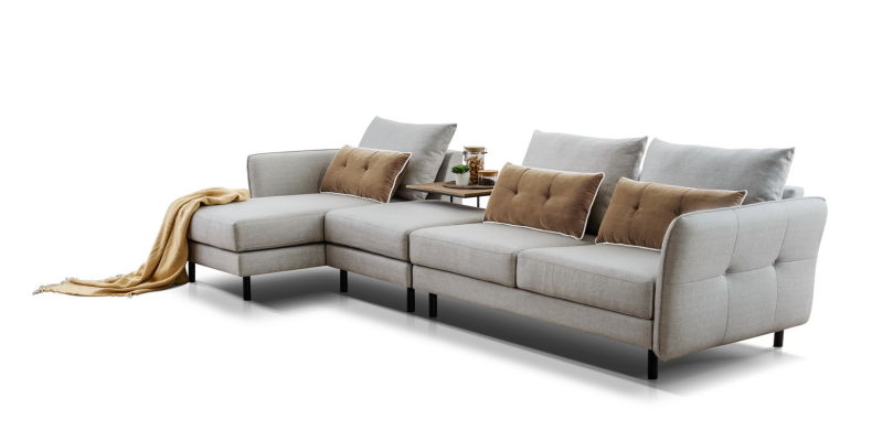 Modern Furniture Couch Living Room Fabric Sectional Sofa