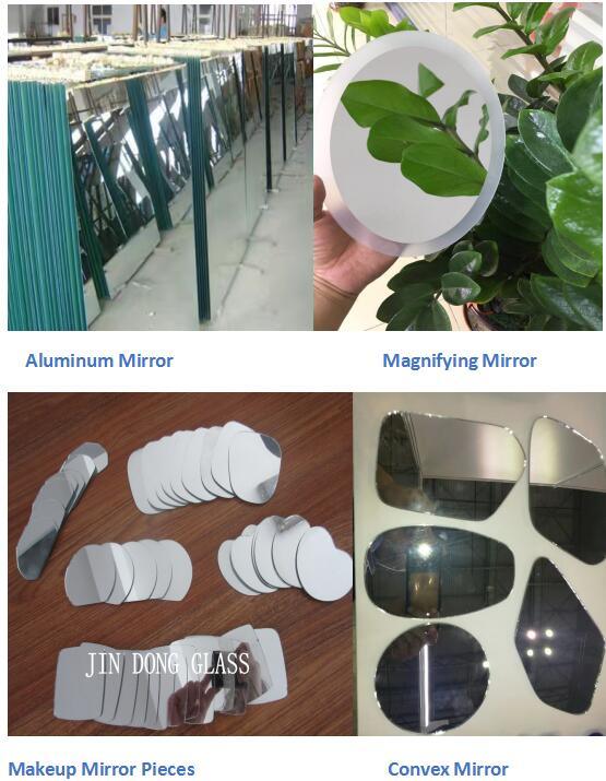 1mm-6mm Clear Aluminum Glass Mirror, Glass Mirror Sheet Factory