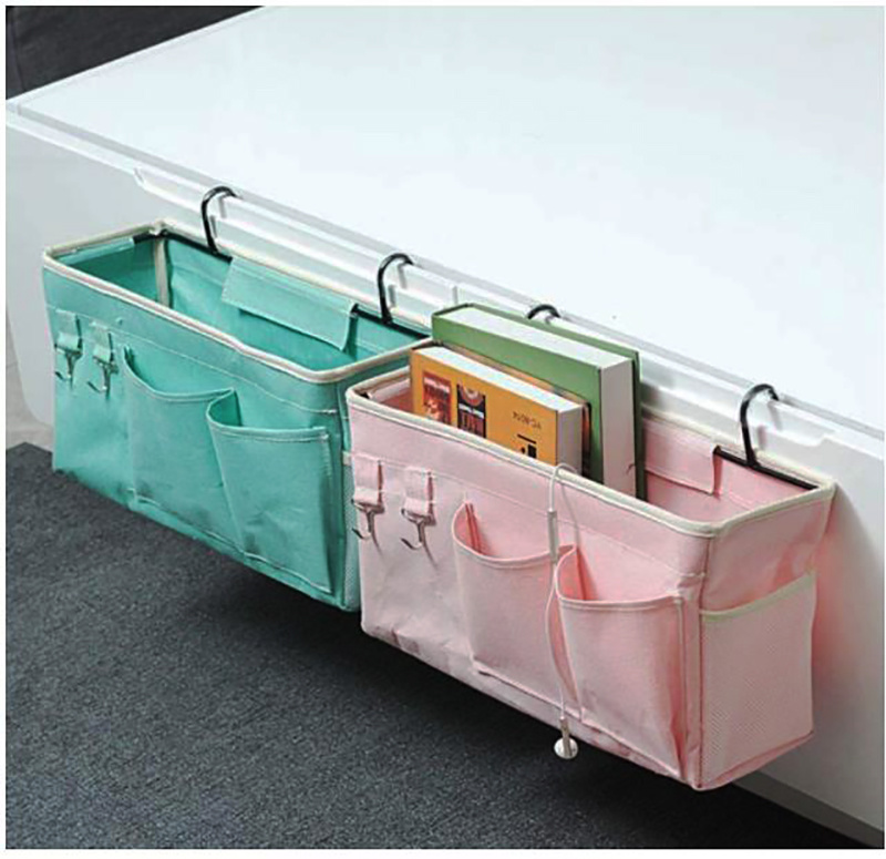 Bedside Storage Caddy/Bedside Hanging Storage Bag for Headboards Bunk Beds Dorm Rooms Book Phone Magazine Holder