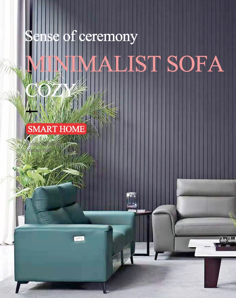 Wholesales Luxury Sofa Set Furniture Modern Recliner Leather Sectional Sofa Set