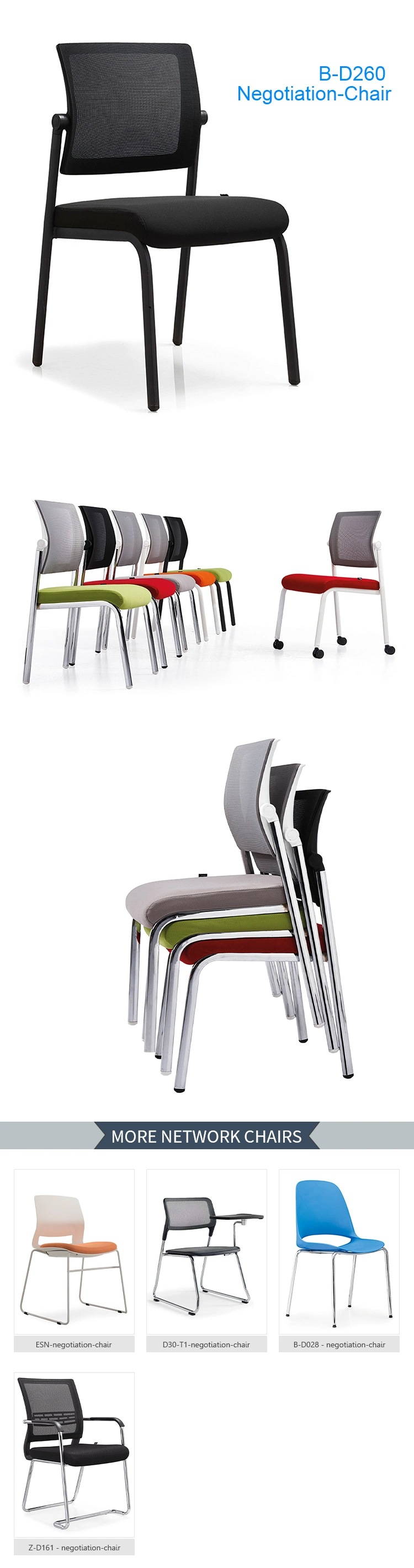 Retail Mesh Stackable Ergonomic School Furniture Classroom Chairs Mesh Chairs