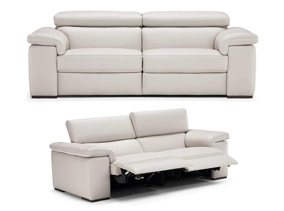 Italian Style Sofa Set Living Room Furniture Latest Design Corner Leather Sofa