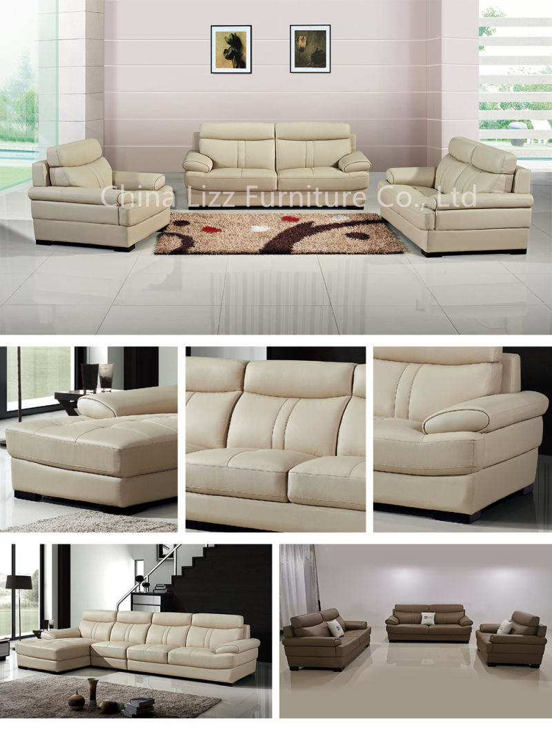 Modern Leather Sectional Sleeper Sofas Living Room Furniture