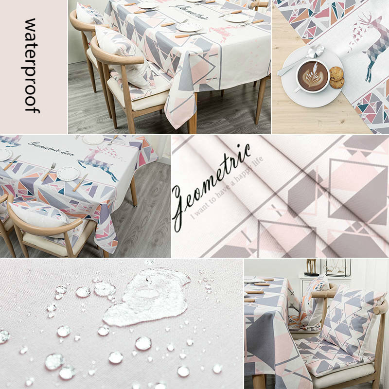 Geometric Abstract Pattern Coffee Shop/Bar/Home/Party Table Decoration Tablecloth