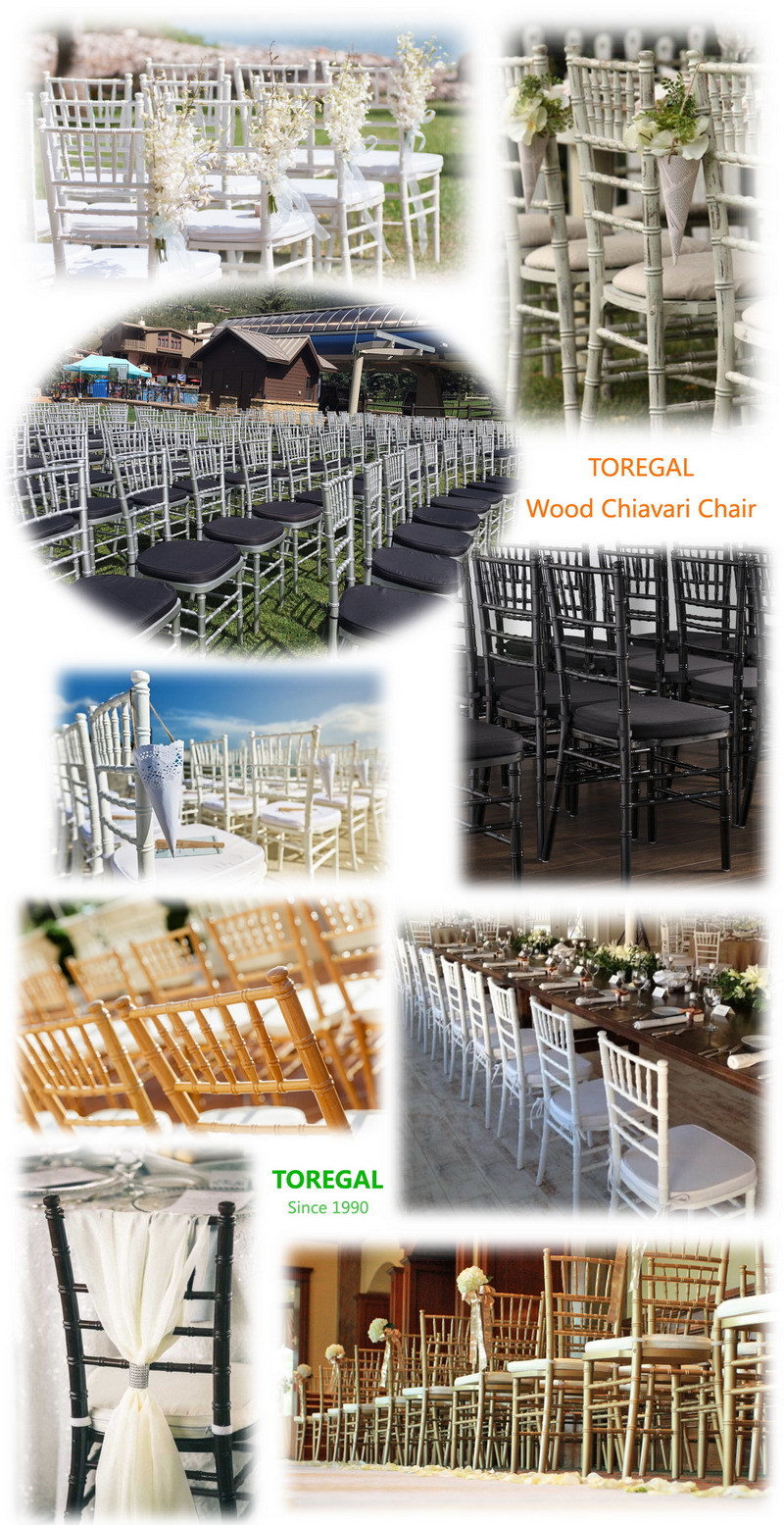 Fruitwood Color Wood Silla Chiavari Wedding Church Dining Chairs