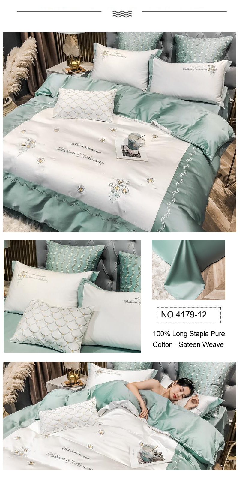 Hot Sale High Quality White Bedding Soft for Single Bed