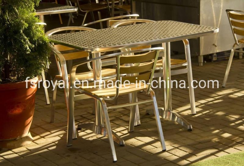 Aluminium Restaurant Furniture Canteen Dining Table Leg
