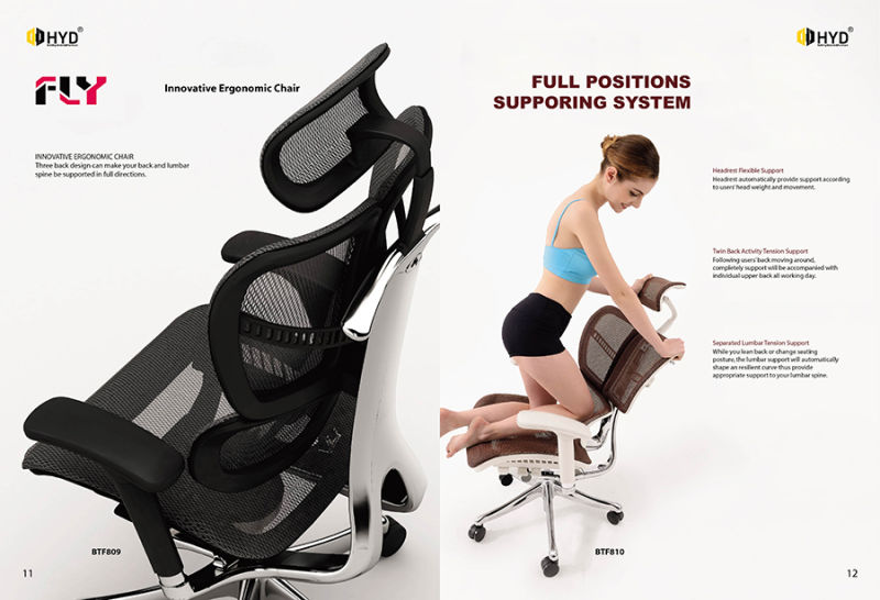 Office Chair, Ergonomics Mesh Chair Computer Chair Desk Chair High Back Chair W/Adjustable Headrest and Armrest