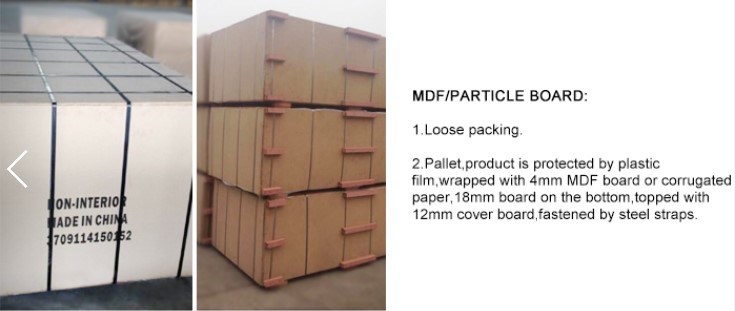 4X8X15 mm Moisture MDF Board 780 Density for Kitchen Cabinet