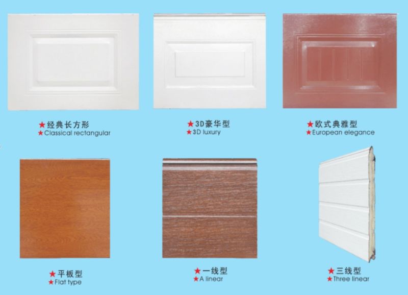 Automatic External Polyurethane Foam Panel Sectional Industrial Doors