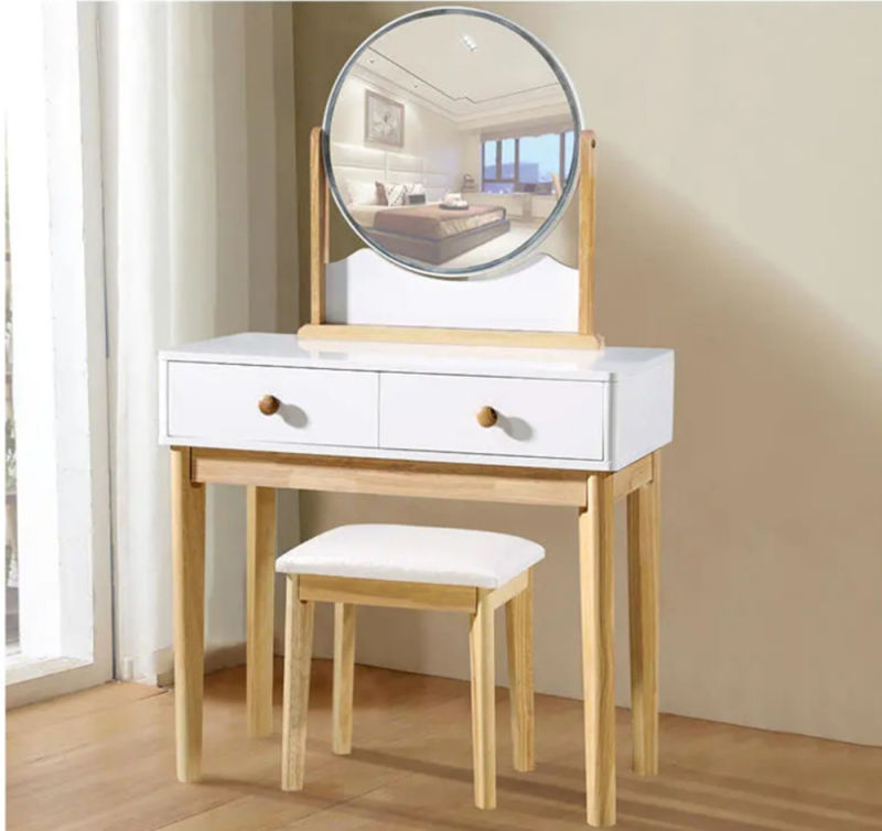 Luxury Bedroom Furniture Dressing Table Wood Material Vanity Makeup Desk