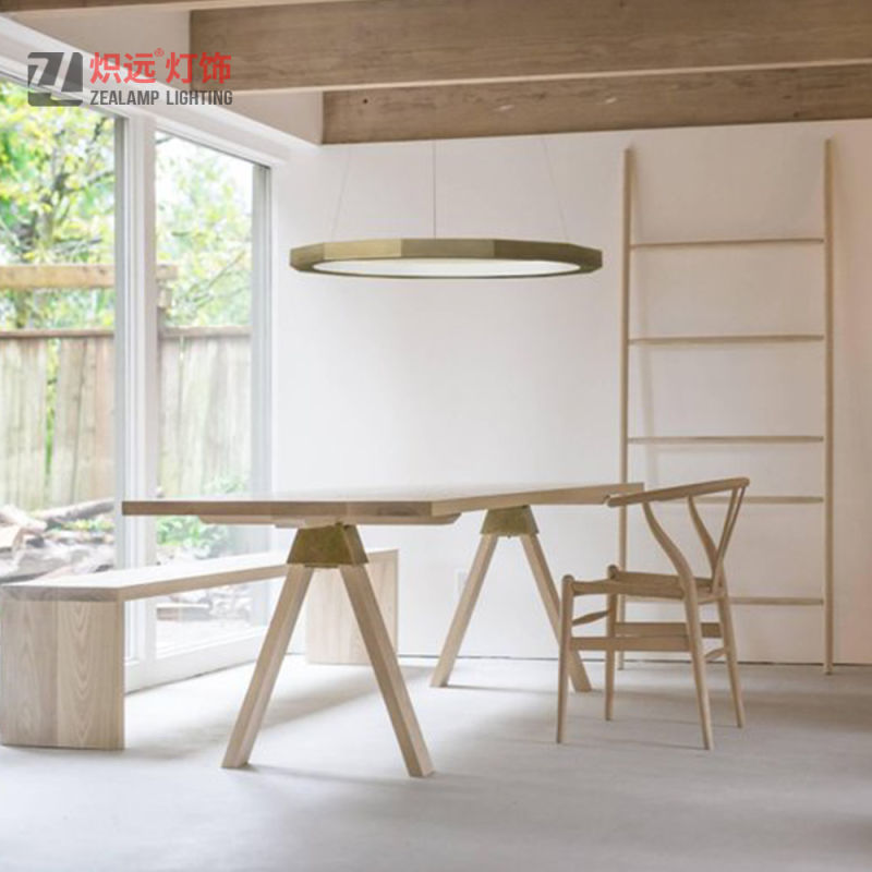 Modern Minimalist Decorative Interior Bedroom Stainless Steel Round Chandelier