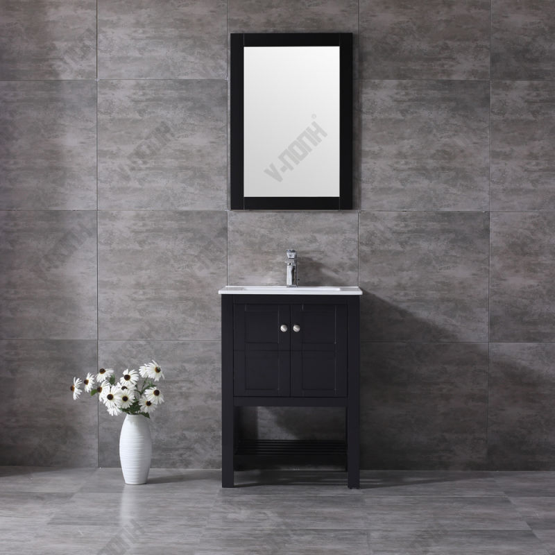 Modern Solid Wood Bathroom Vanities with Tops