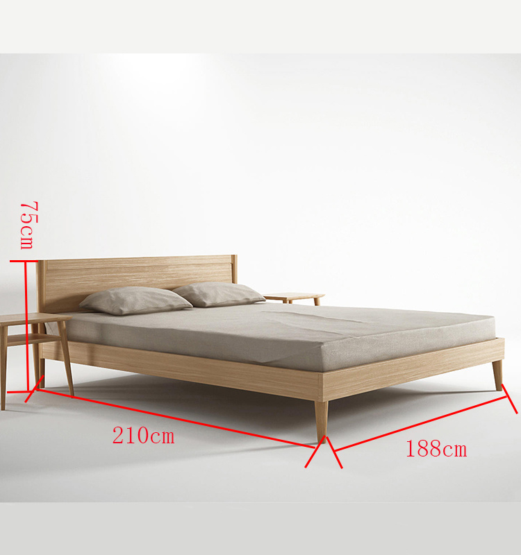 2019 Wooden Bedroom Furniture King Queen Size Double Bed