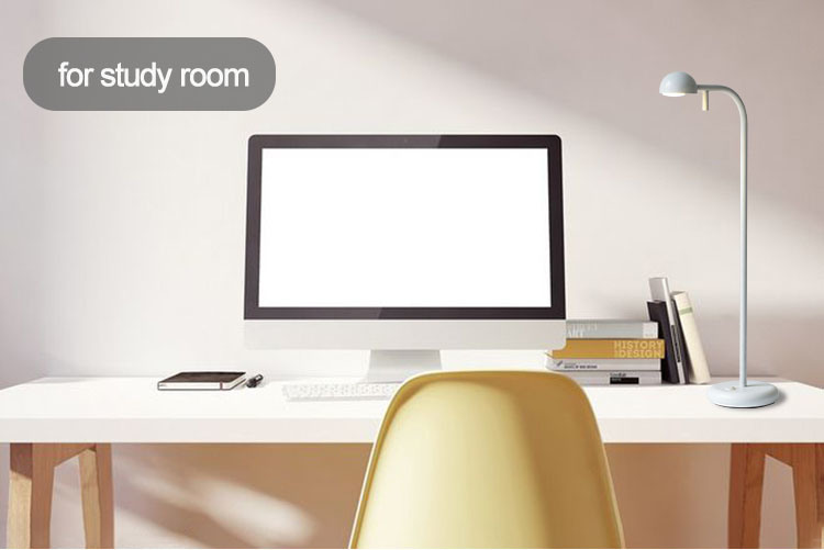 Modern Bedside Decorative White Desk Table Light, LED Reading Light