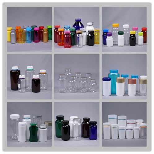 Plastic Pet 300ml Glass-Imitated Bottle for Medicine/Cosmetic Packaging