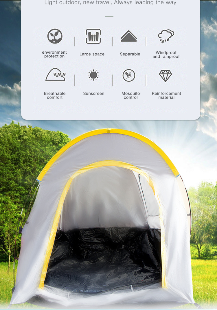 Environmentally Friendly Bunk Bed Tent Camping Double-Layer 3-4 People Tent