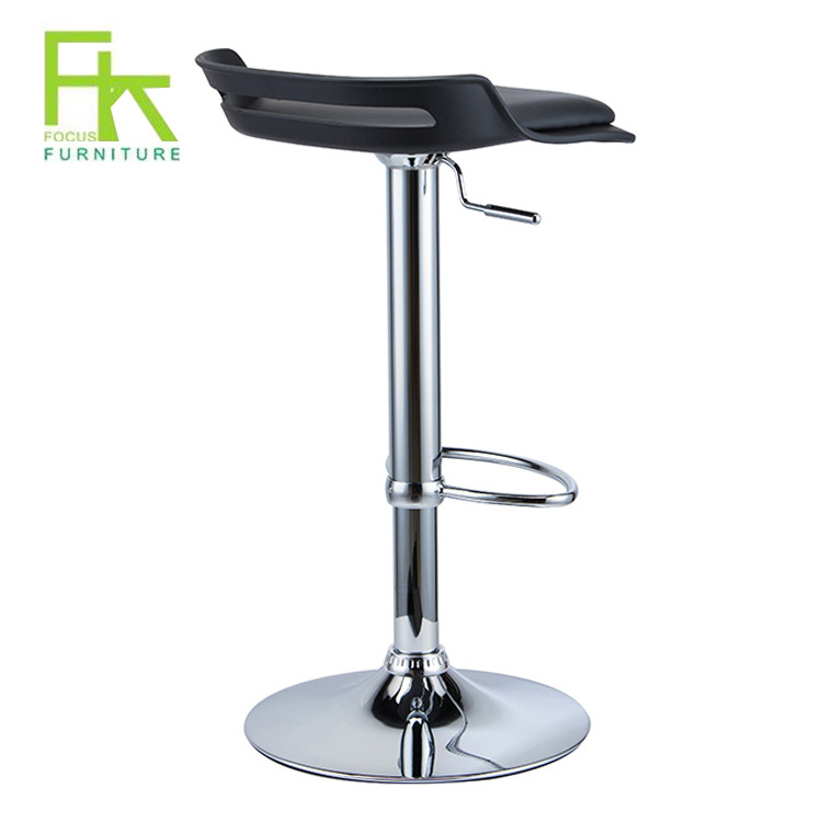 Adjustable PU Leather Cushion High Bar Chair for Bar Table