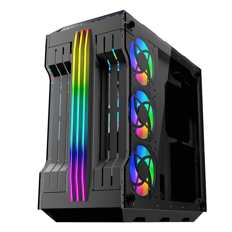 Best Selling Hot Model RGB Fan Micro ATX Desktop Computer Case for Gaming