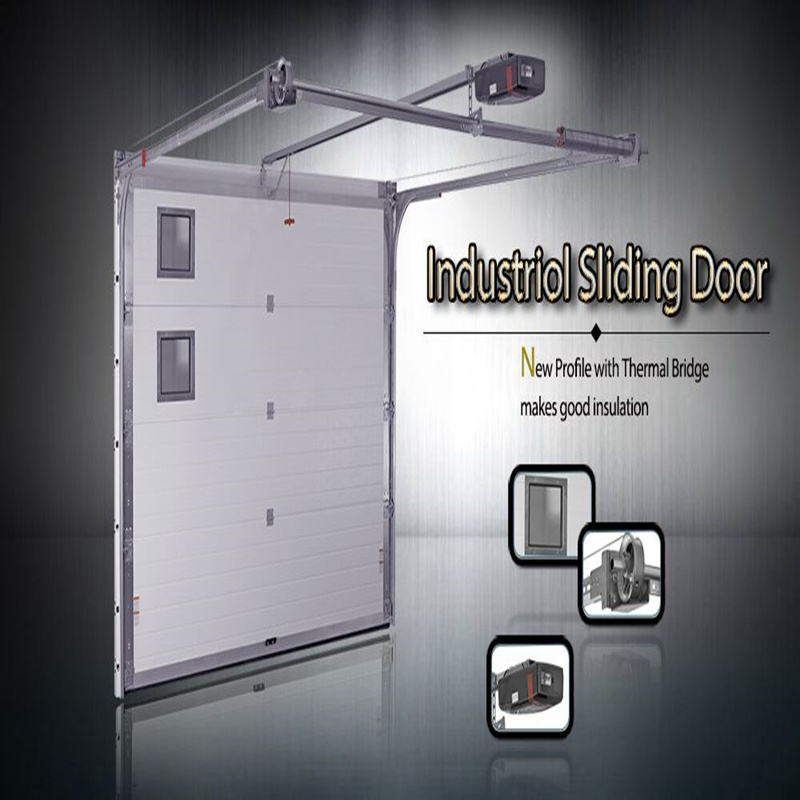 Automatic External Polyurethane Foam Panel Sectional Industrial Doors