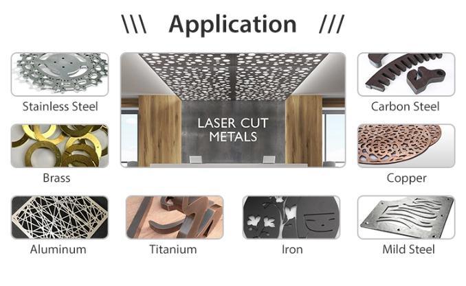 Single Bed Metal Fiber CNC Laser Cutter for Carbon Steel Mild Steel Stainless Steel Aluminum