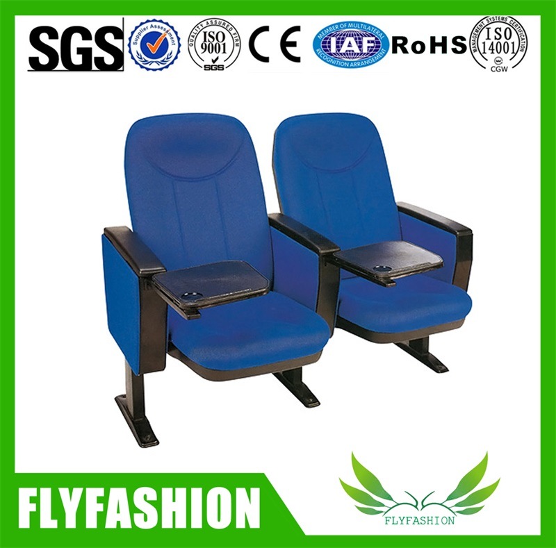 Lecture Hall Auditorium Chair Fabric Cinema Chair with PP Folding Tablet (OC-154)