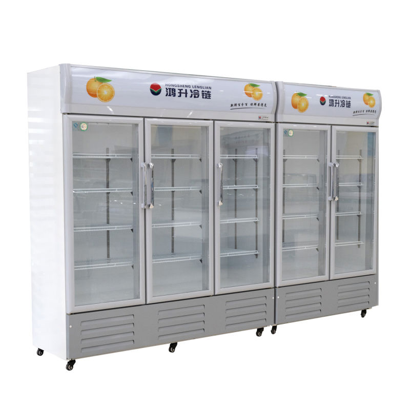 Upright Beverage Display Showcase Cooler for Sale