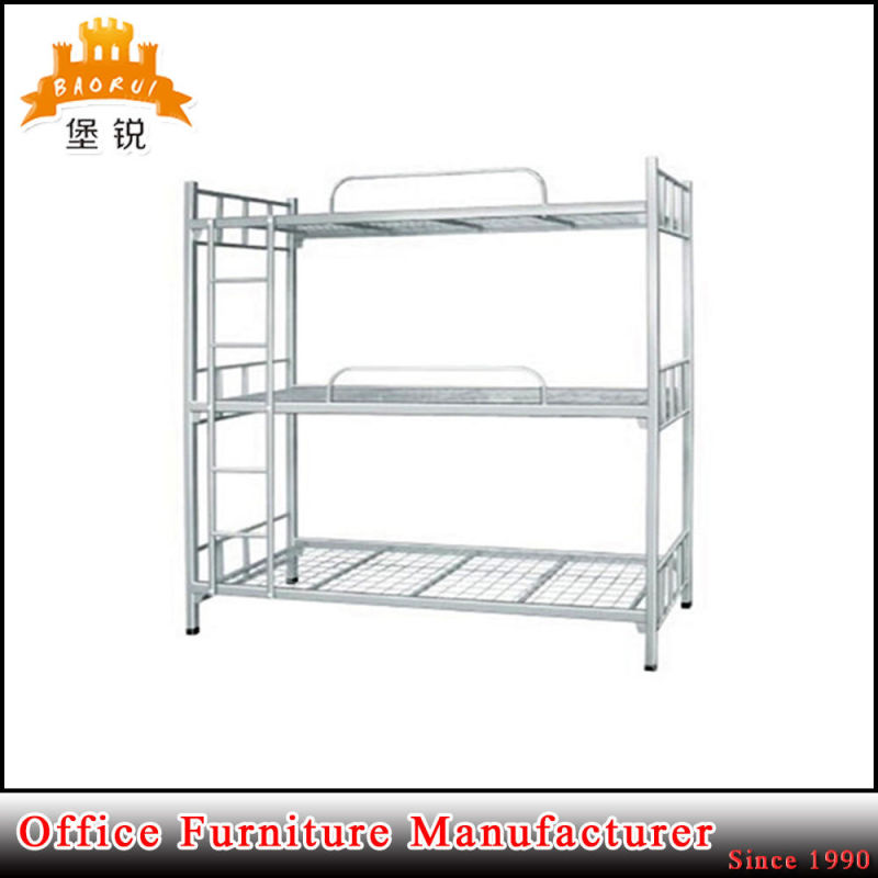 School Dormitory Use Steel Frame 3 Tier Metal Bed